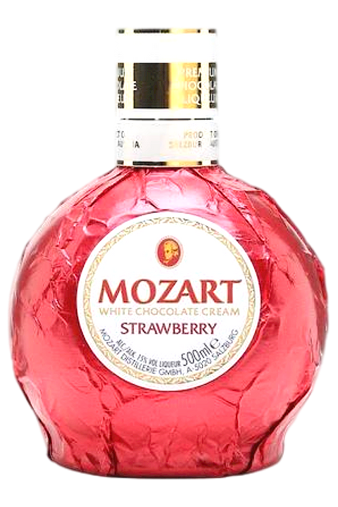 Mozart Strawberry White Chocolate Cream Liqueur 500ML