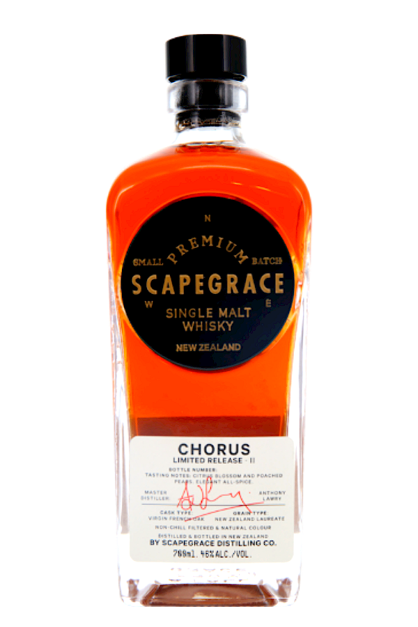 Scapegrace Chorus II Single Malt 700mL WhiskeyOnline