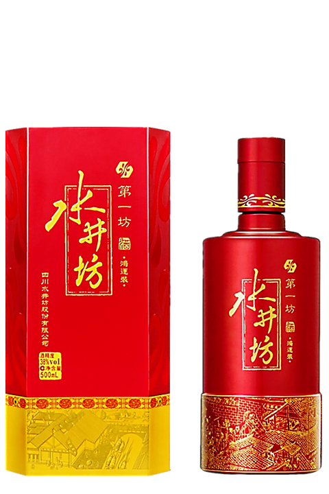 Shui Jing Fang Red Fortune Baijiu 52% 500ml 水井坊酒 鸿运装